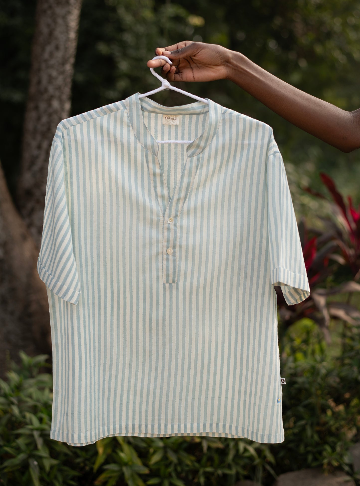 Anthony Shirt HS : Lemur Blue Voile