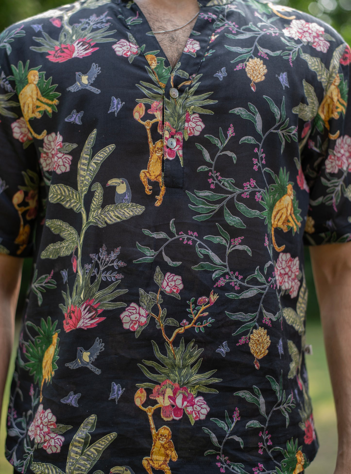 Anthony Shirt HS : Ubud Black Voile