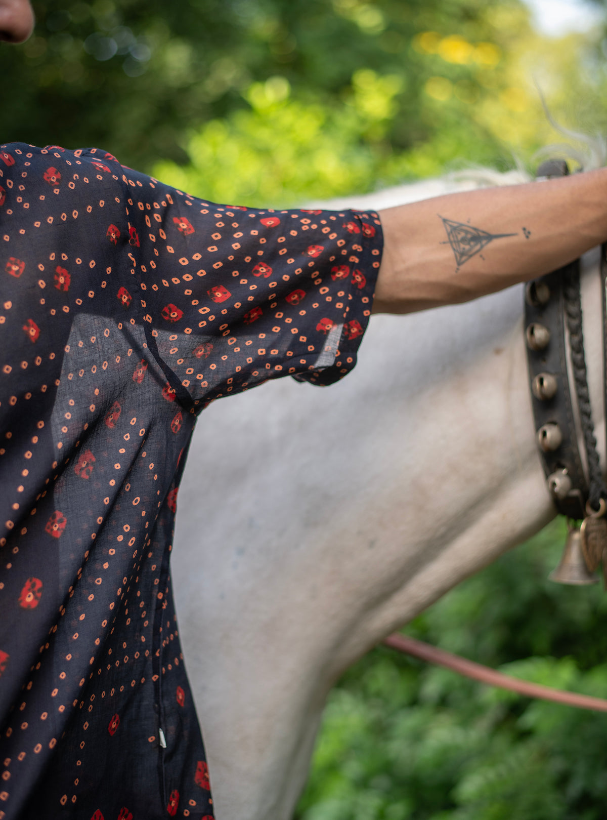 Anthony Shirt Half Sleeves : Bandhani Voile