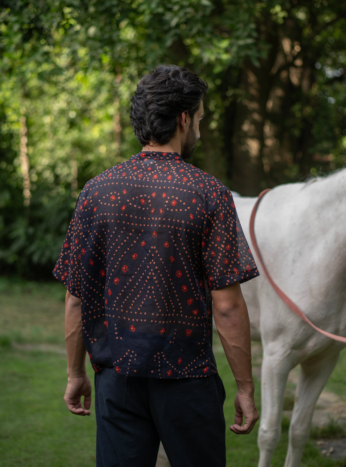 Anthony Shirt Half Sleeves : Bandhani Voile