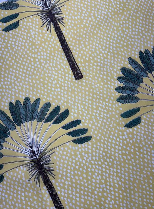 Cotton Slub Fabric  : Banana Lemon
