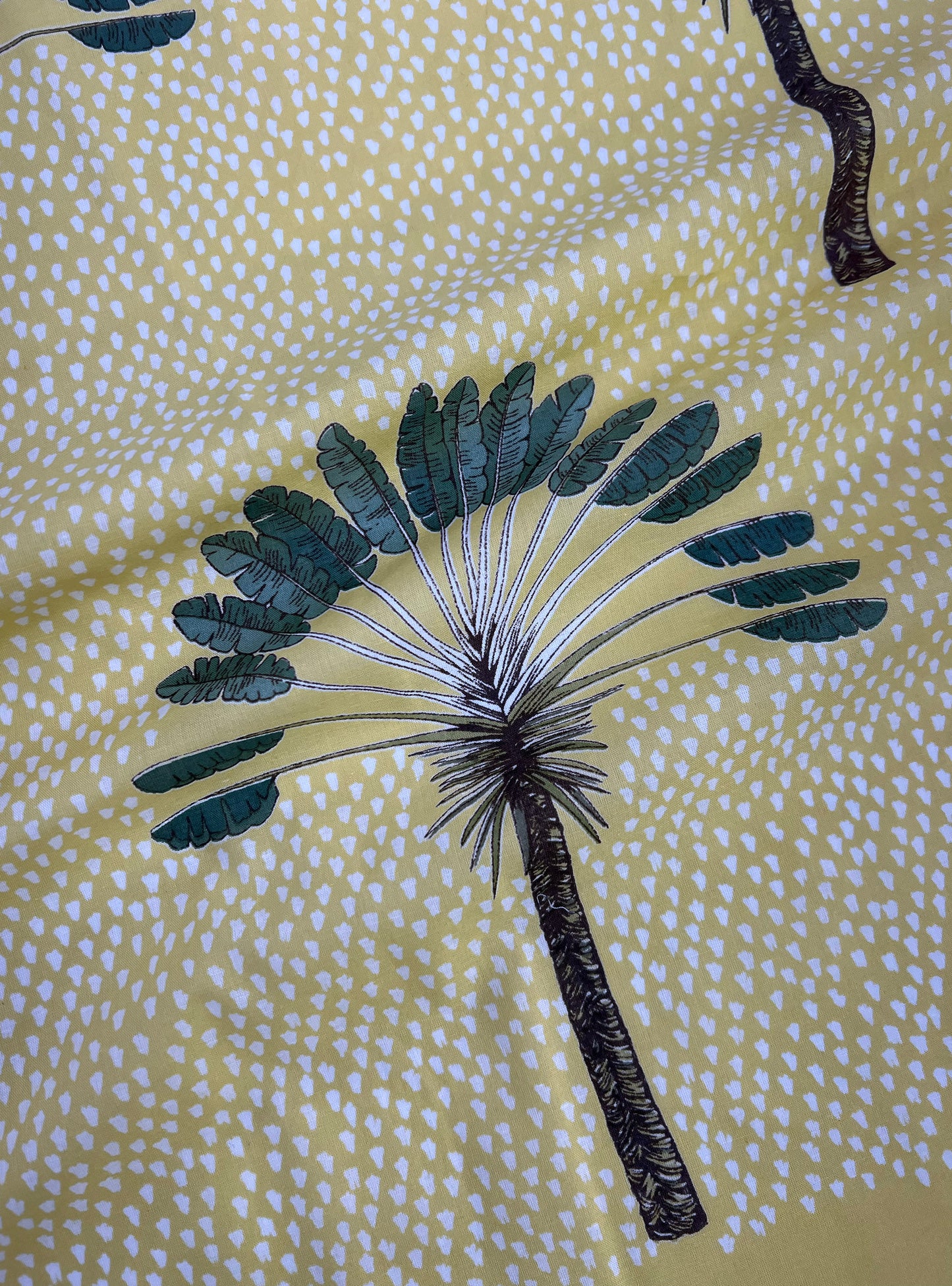 Cotton Slub Fabric  : Banana Lemon