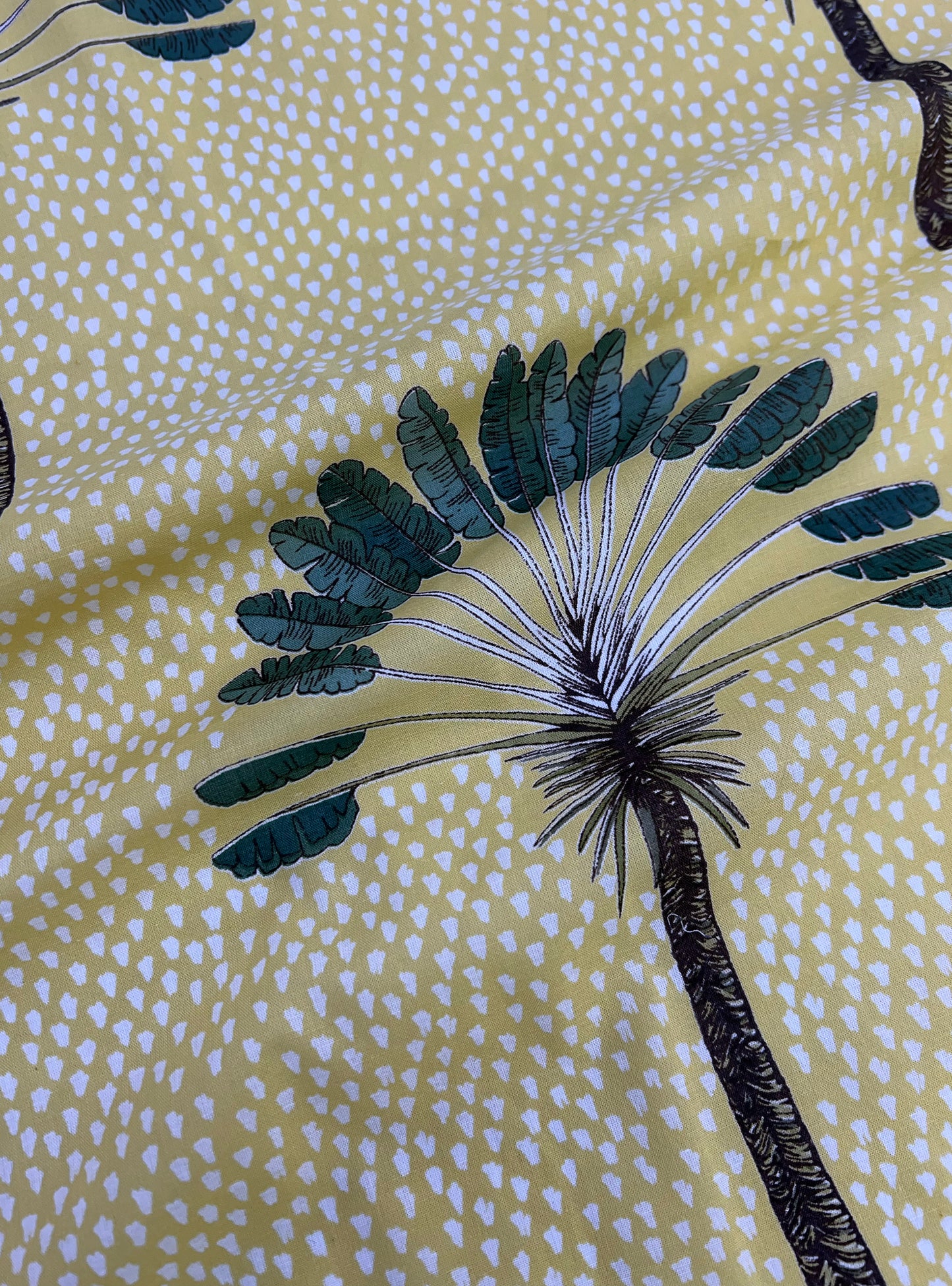 Cotton Slub Fabric  : Banana Lemon