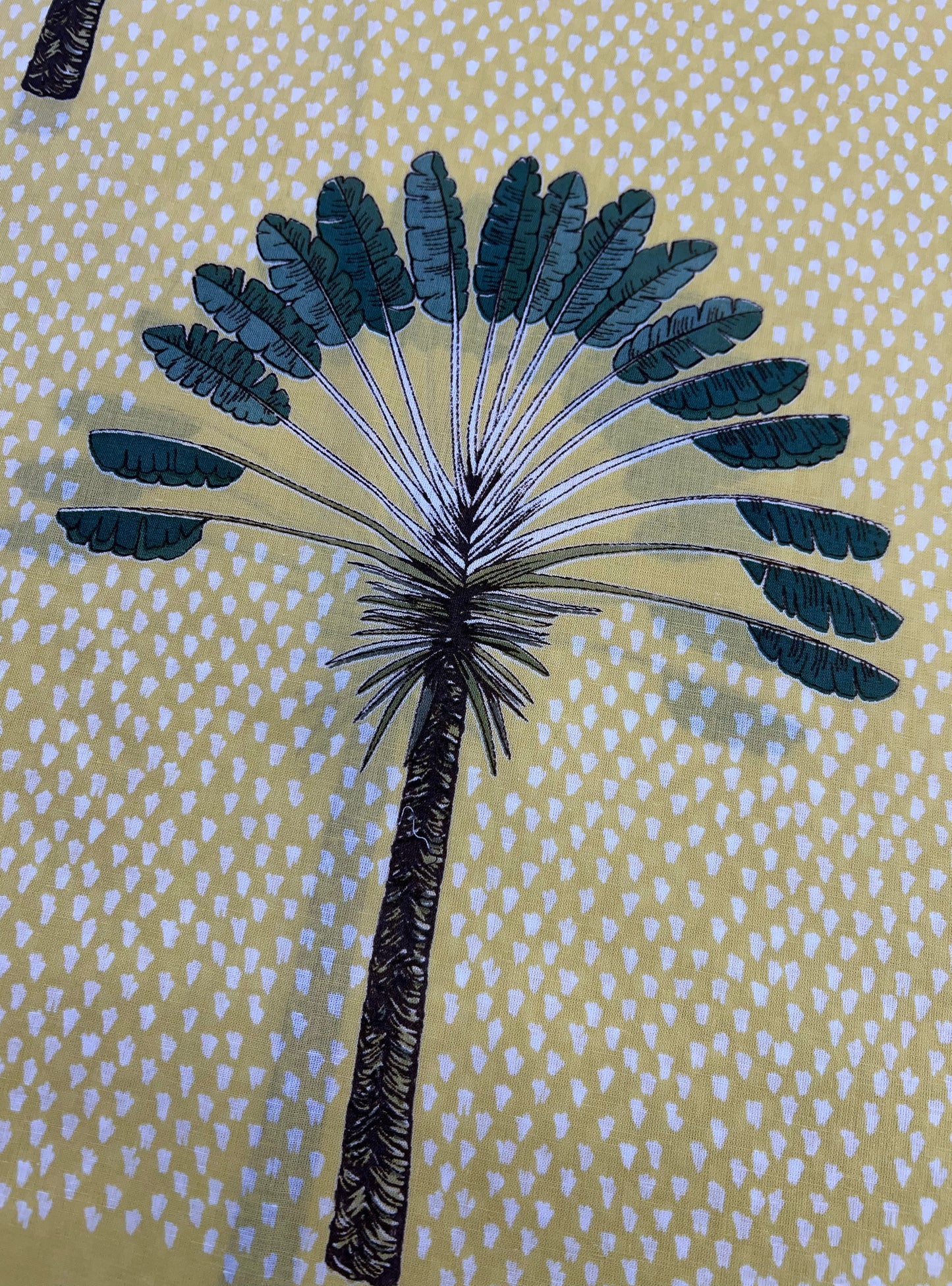Cotton Slub Fabric  : Banana Lemon
