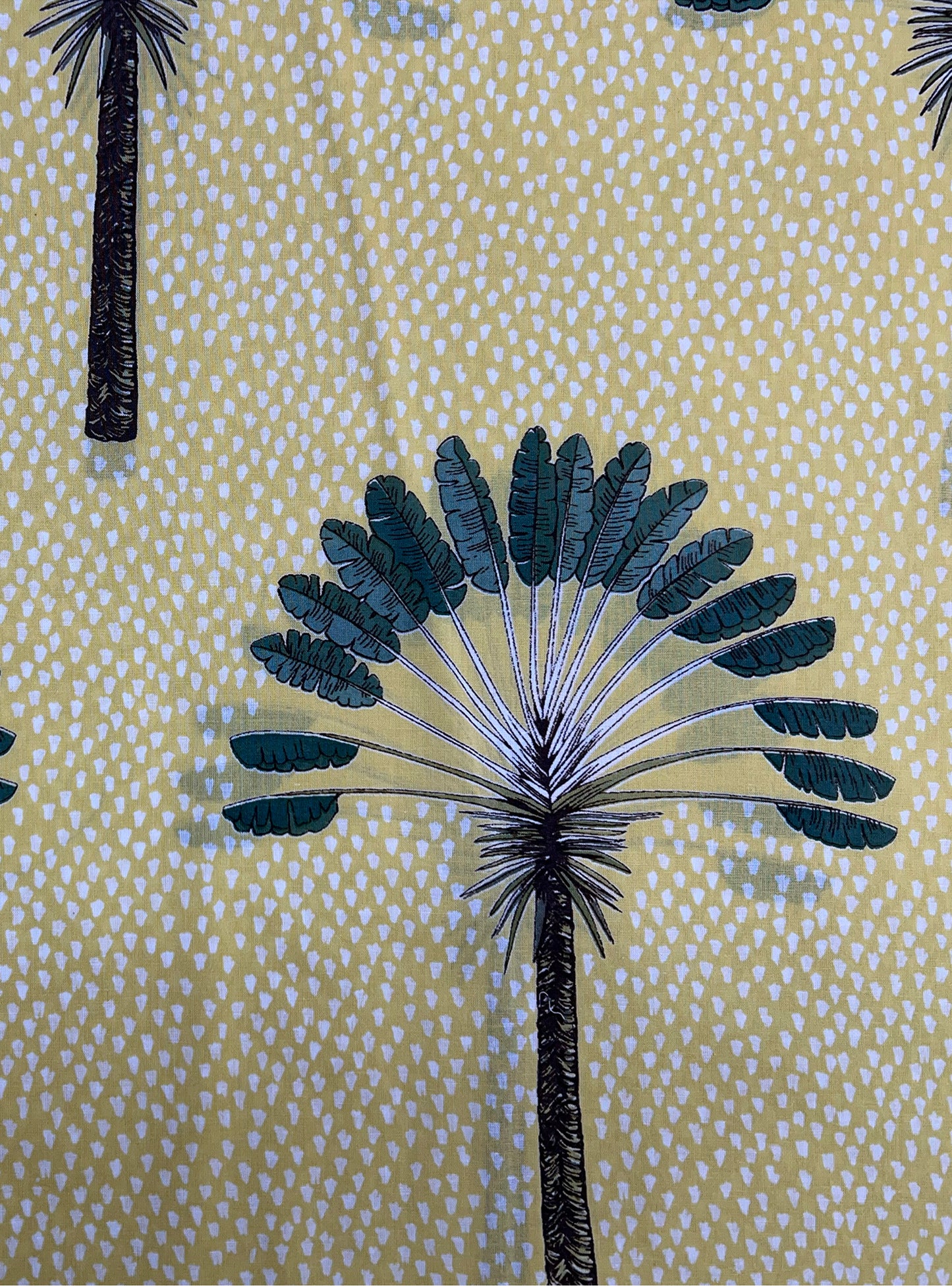 Cotton Slub Fabric  : Banana Lemon