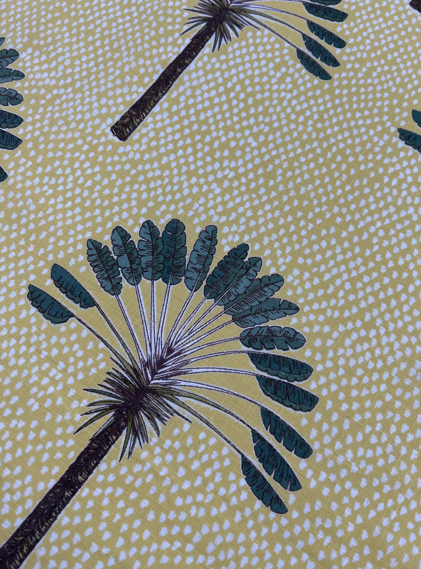 Cotton Slub Fabric  : Banana Lemon