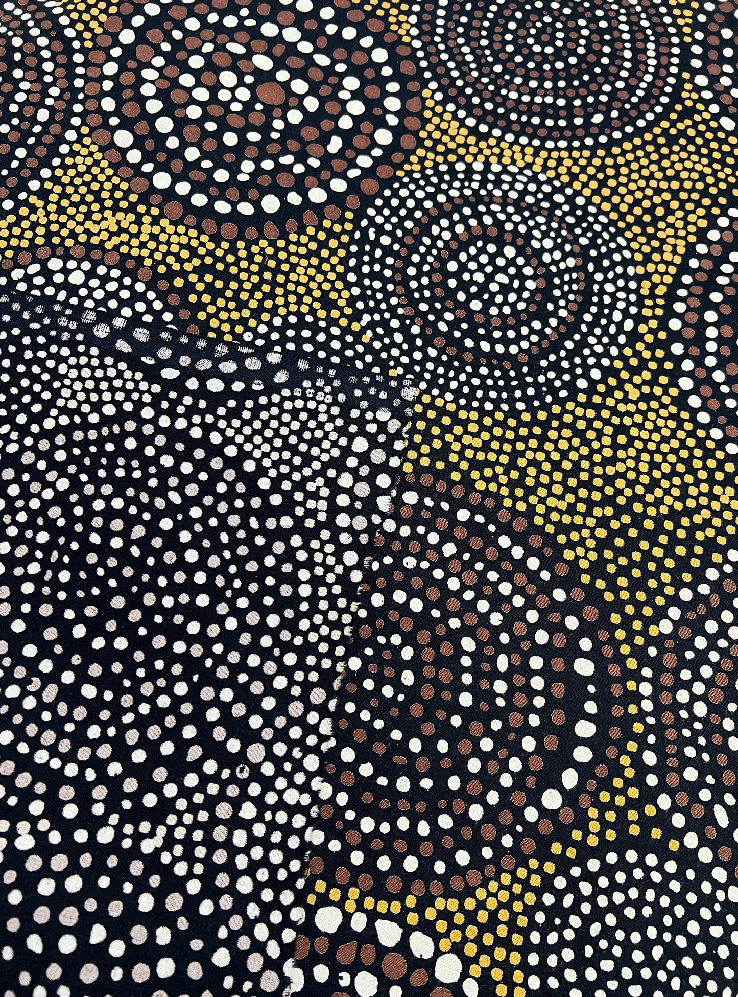 Cotton Sheeting  Fabric  : Bernie Dots Black