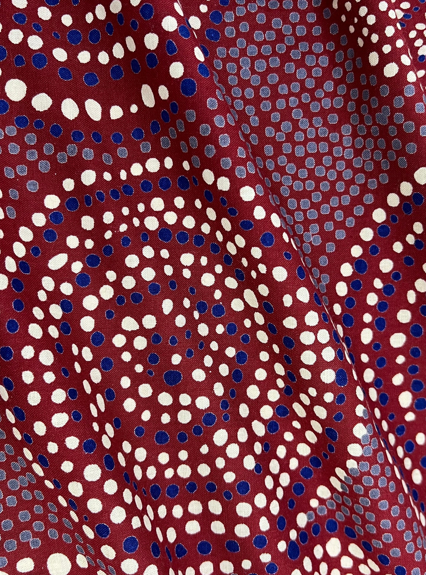 Cotton Sheeting  Fabric  : Bernie Dots Madder Red