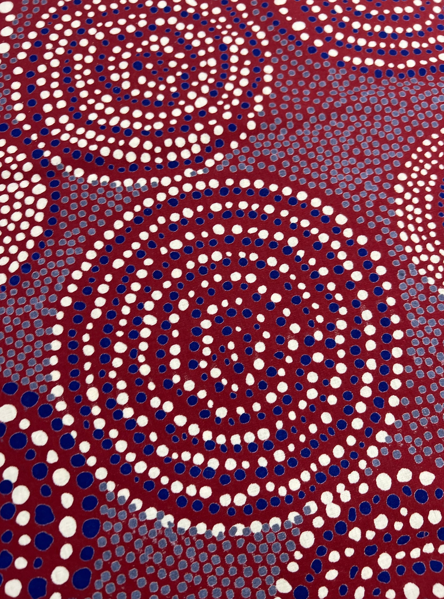 Cotton Sheeting  Fabric  : Bernie Dots Madder Red