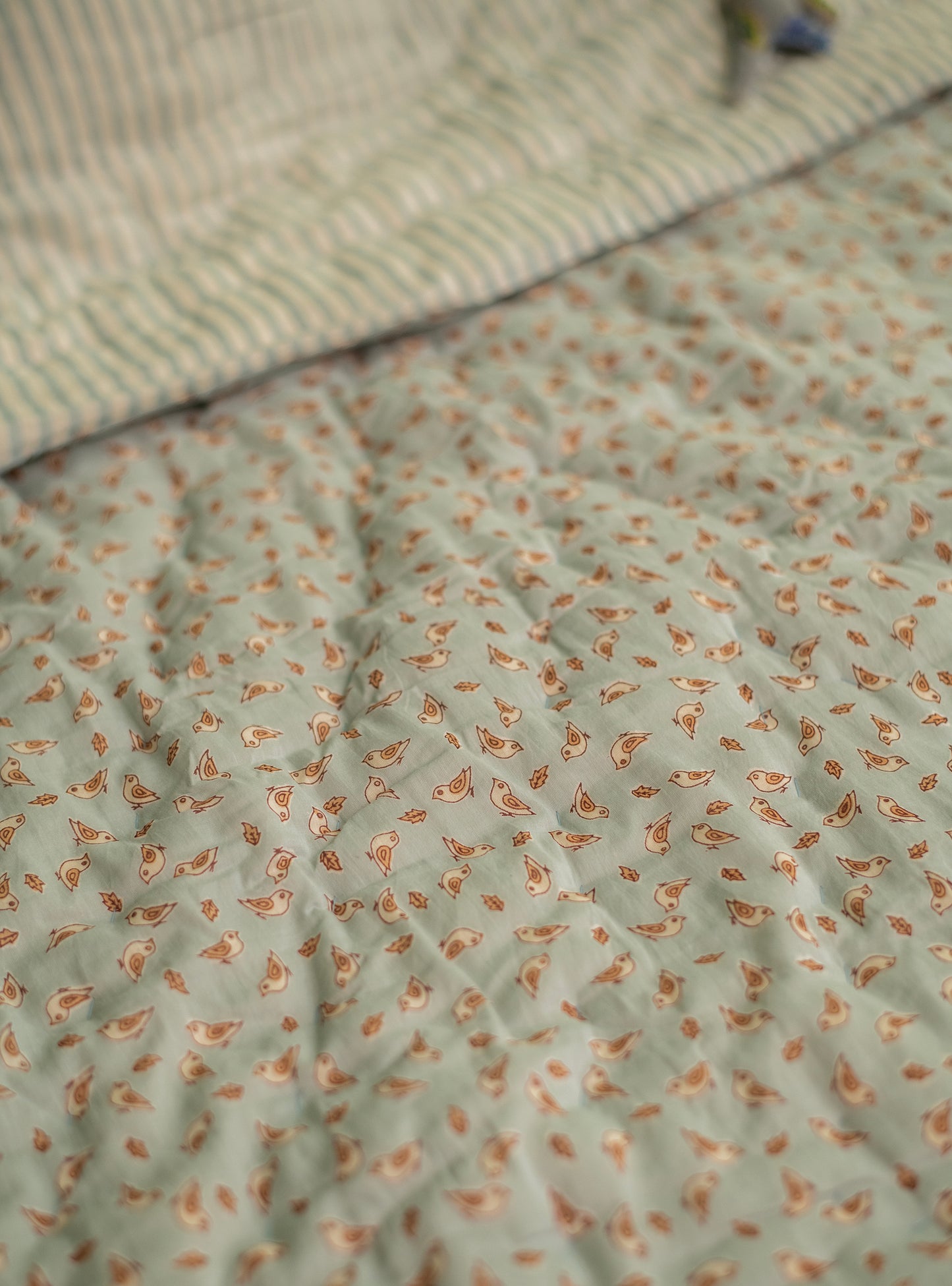 Baby Bed Set : Lemur Blue Voile