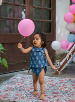 Baby Vest Set : Agni Sapphire  Voile