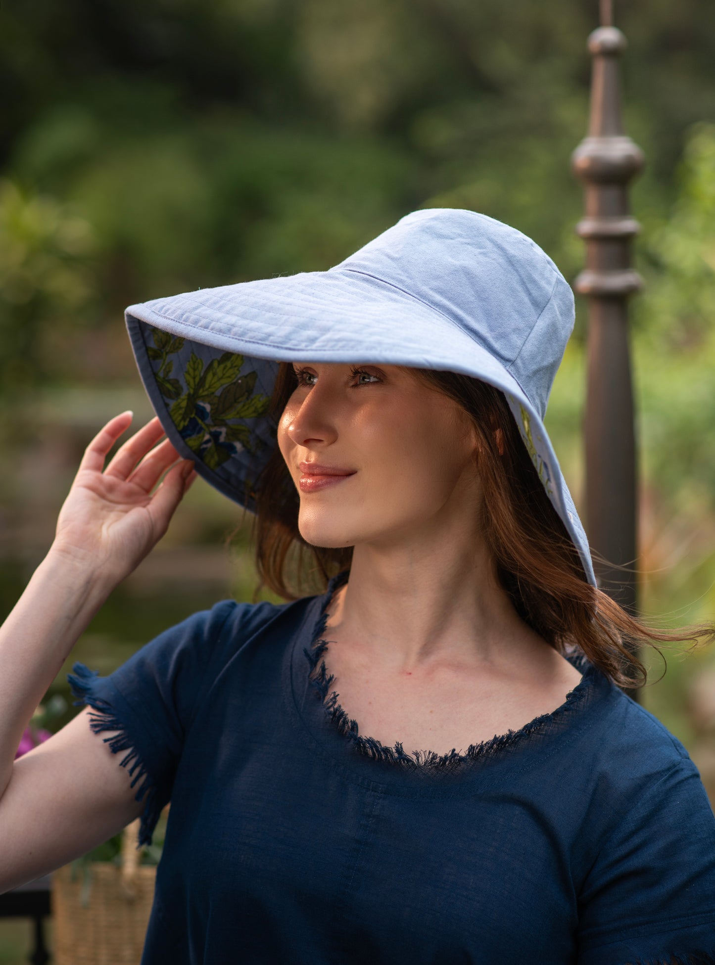 Beach Hat : Rev Azure Canvas