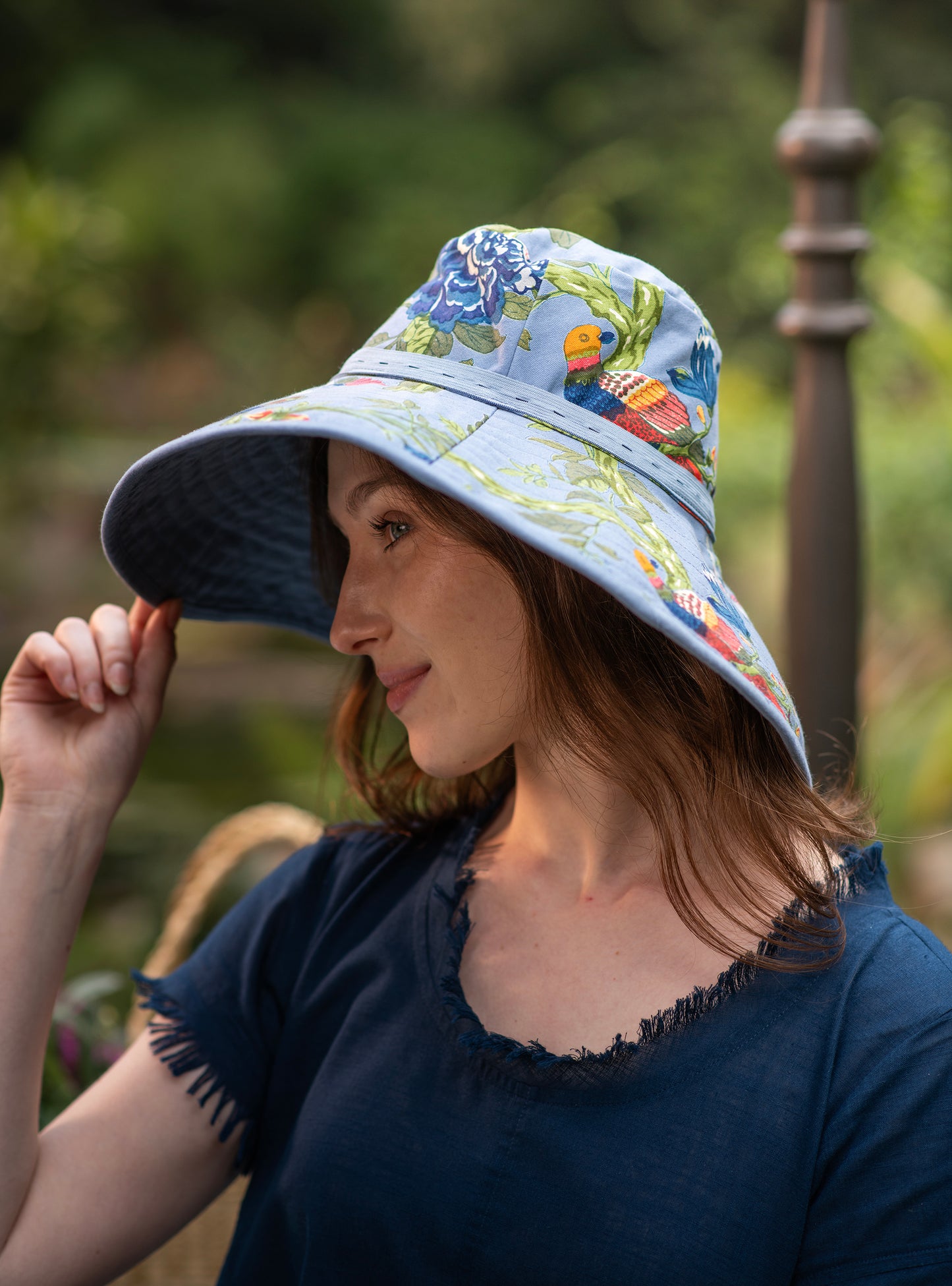 Beach Hat : Rev Azure Canvas