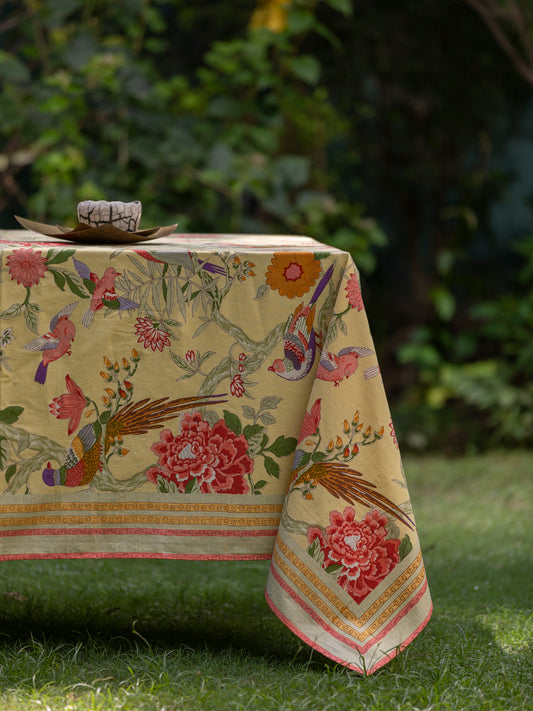 Table Cloth : Bird Yellow