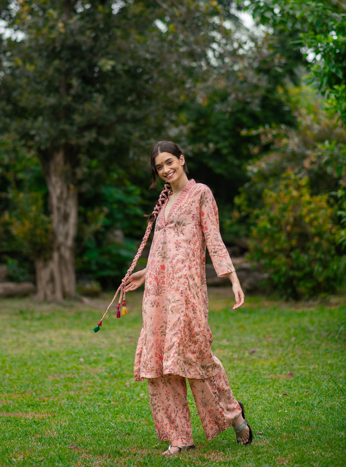 Blake Pant : Garden Blush Voile