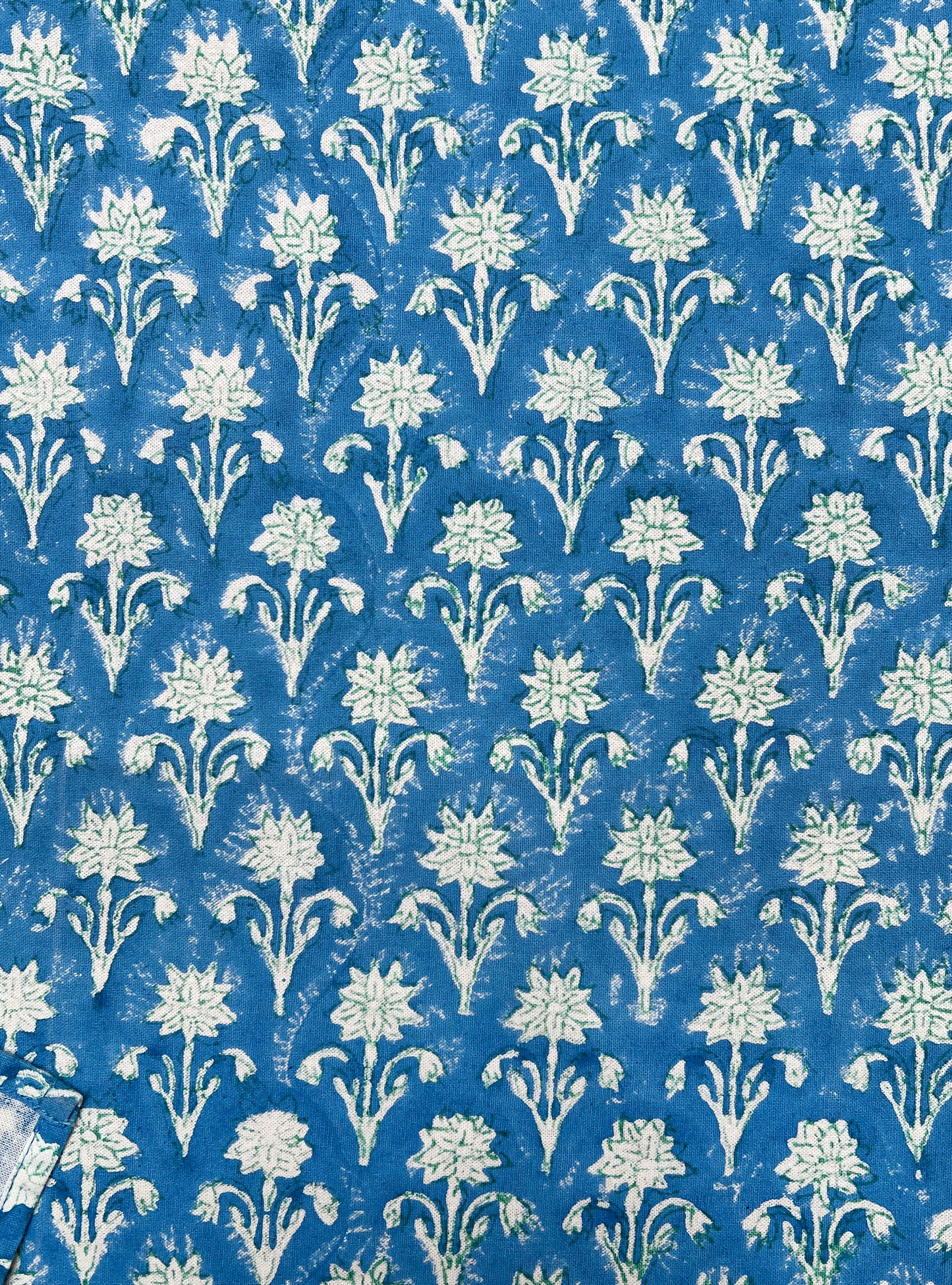 Block Printed Napkin Single :  Sariska Ocean