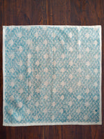 Block Printed Napkin:  Chatri Blue Slub