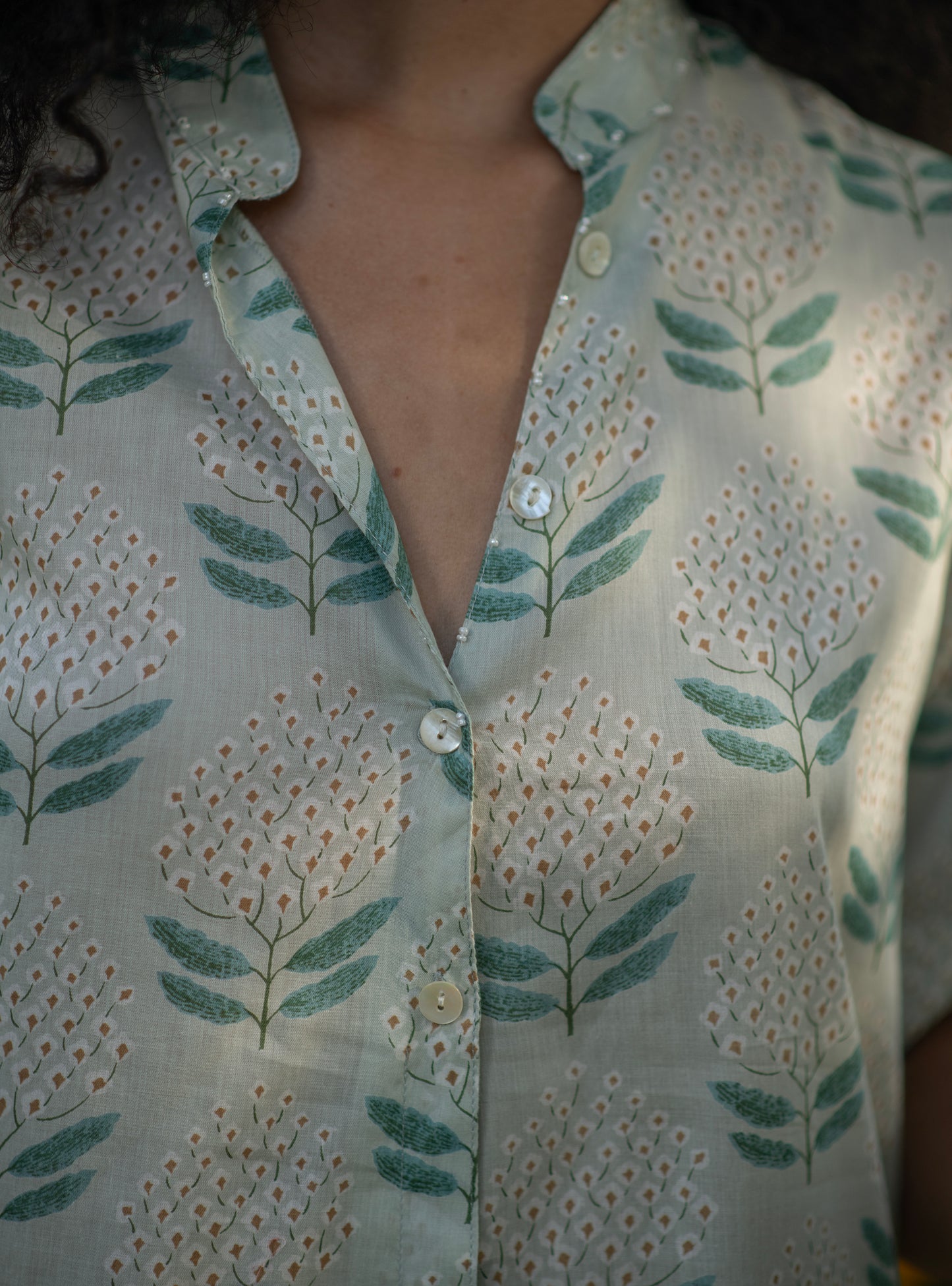 Boho Shirt Dress : Ali Boota Teal Voile