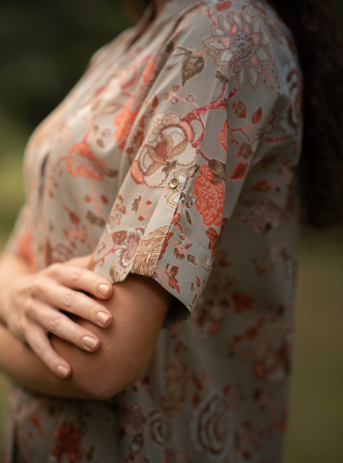 Boho Shirt Dress : Malabar Carrom Voile