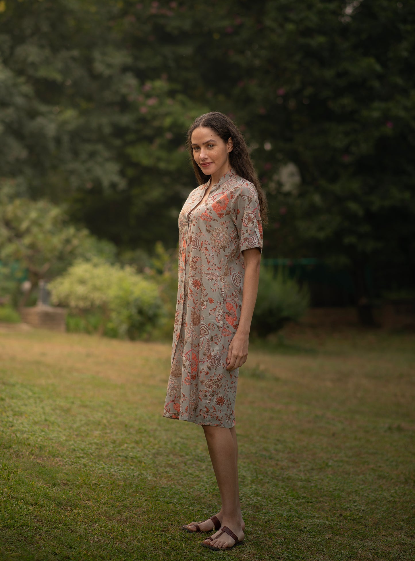 Boho Shirt Dress : Malabar Carrom Voile