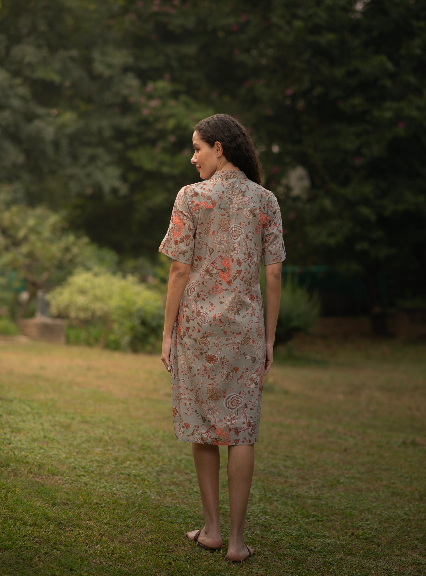Boho Shirt Dress : Malabar Carrom Voile