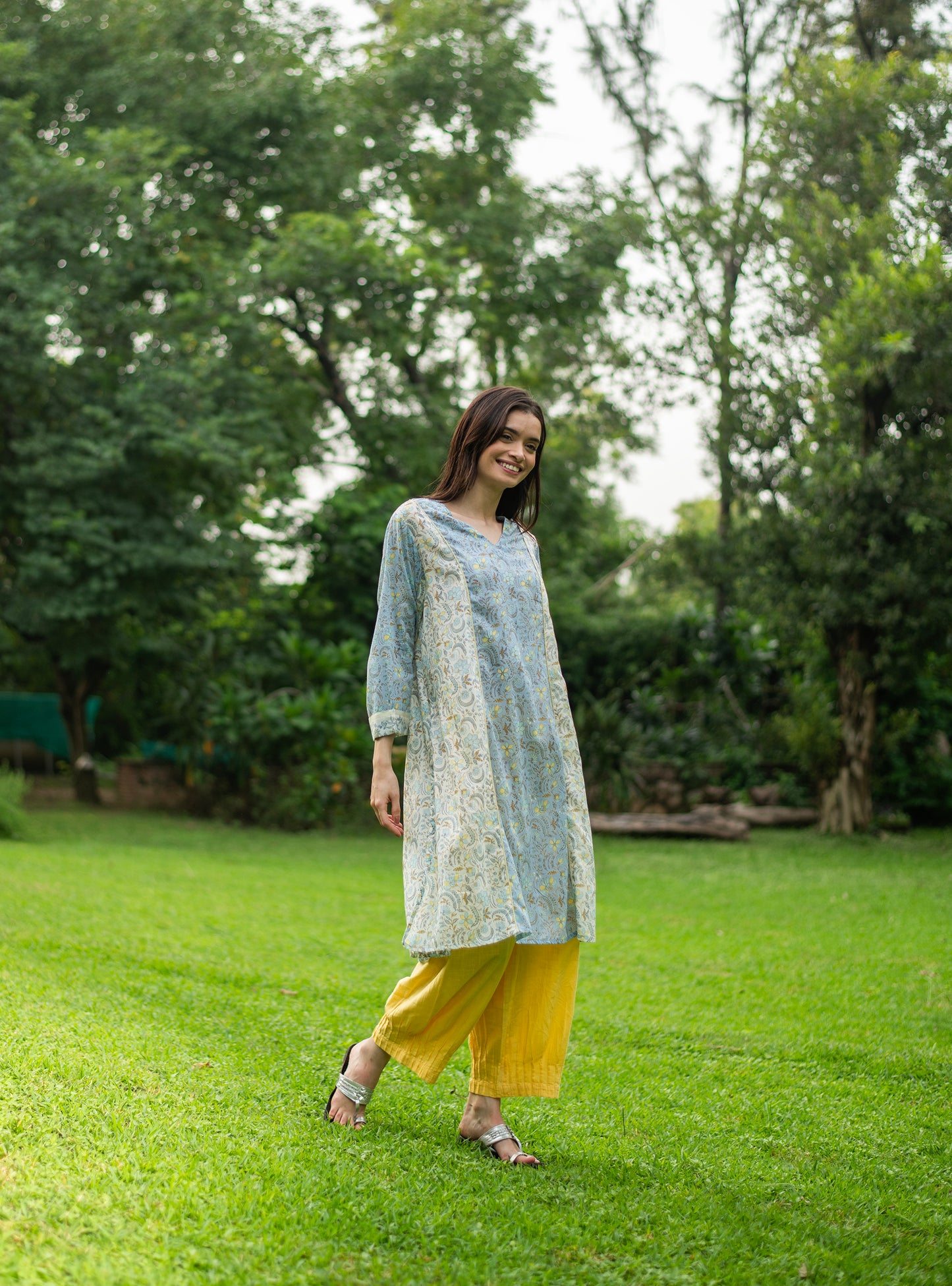 Branch Kurta : Pulicat Beach Voile