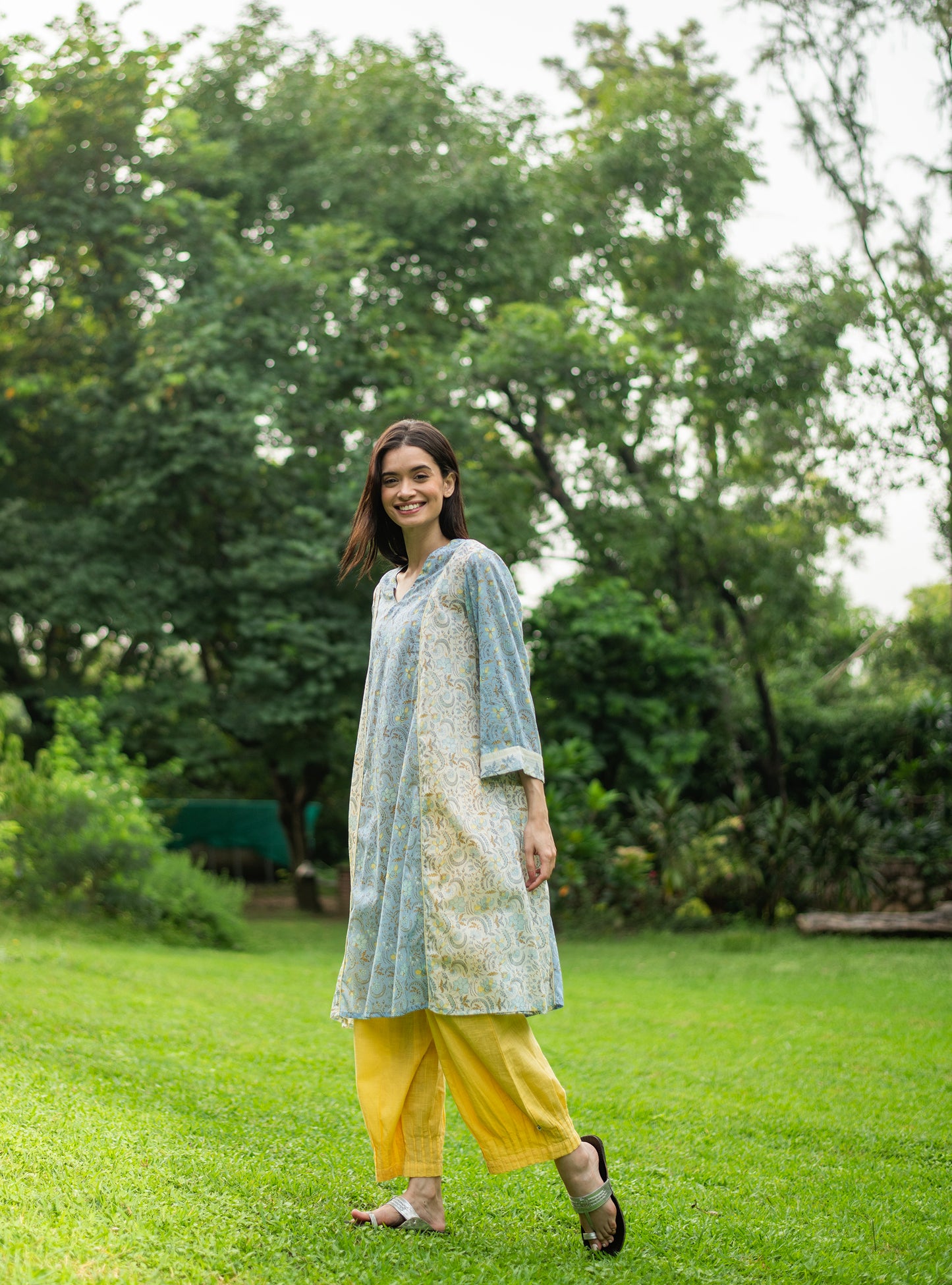 Branch Kurta : Pulicat Beach Voile