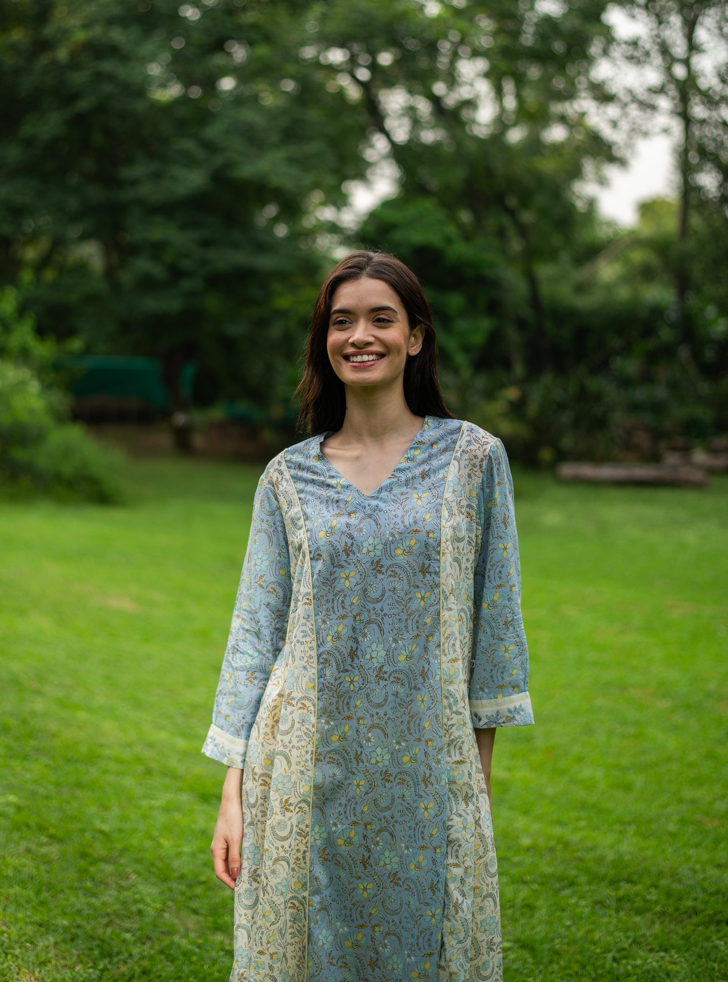 Branch Kurta : Pulicat Beach Voile