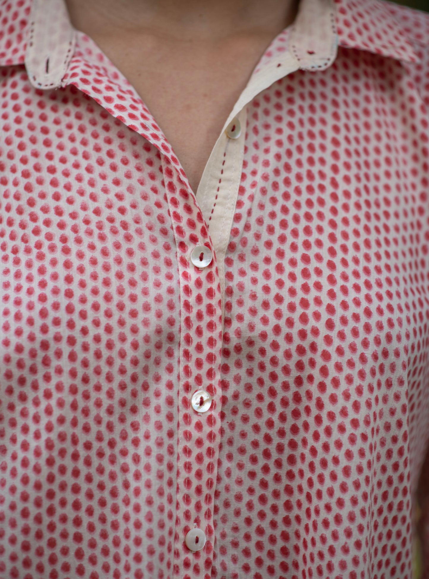 Cairo Dress : Laurel Dotty Pink Voile