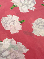 Cotton Voile  Fabric  : Carnation Coral