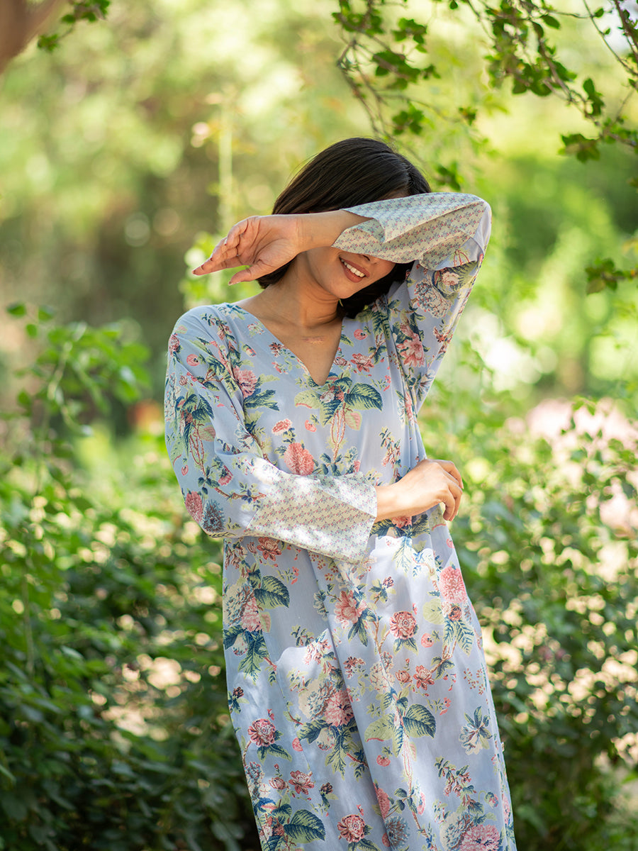 Mala Kaftan : Chelsea Chambray