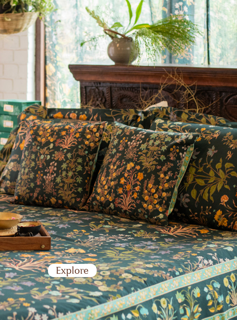 Pillow Cover : Garden Emerald
