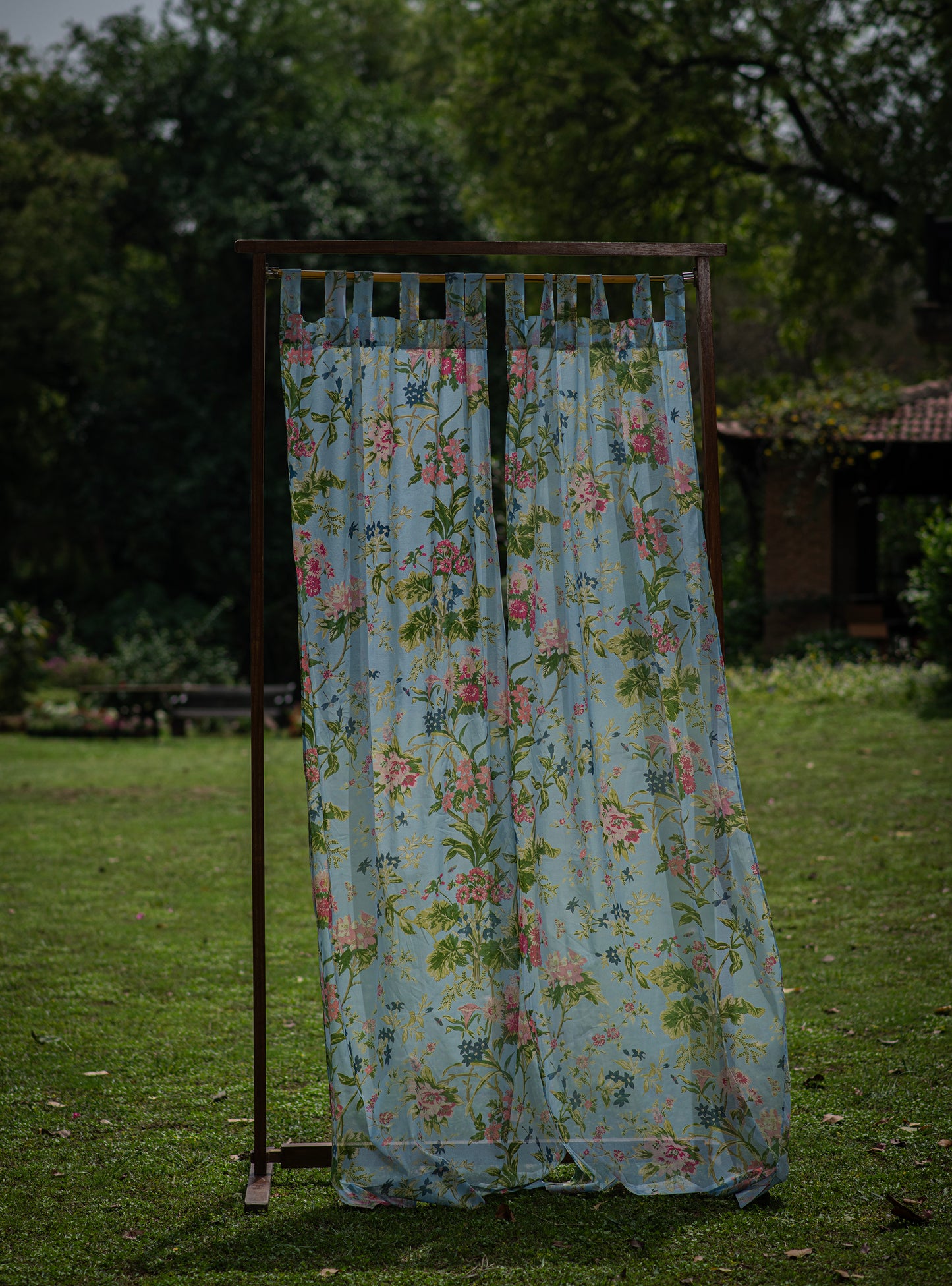 Printed Curtain : Corsica Chambray Organdy
