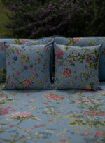 Printed Cushion Cover Reversible : Corsica Chambray Sheeting+Canvas