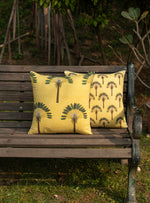 Printed Cushion Cover Rev : Banana Lemon Slub+Sheeting