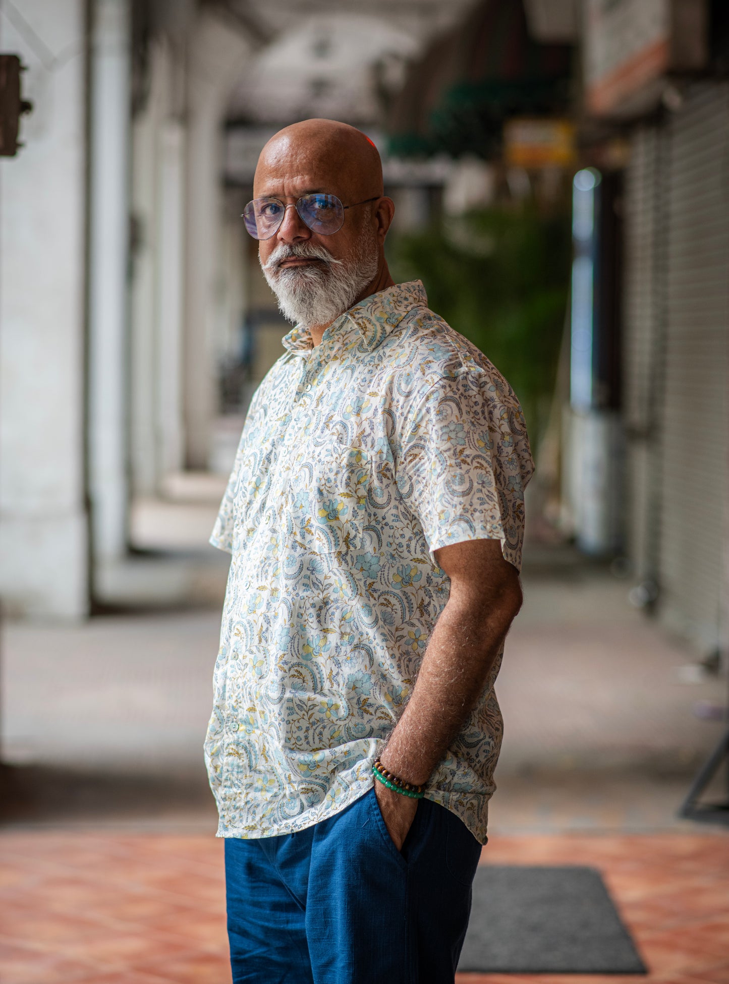 Xavier Shirt Half Sleeves : Pulicat Beach Voile