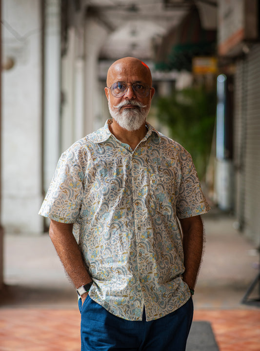 Xavier Shirt Half Sleeves : Pulicat Beach Voile
