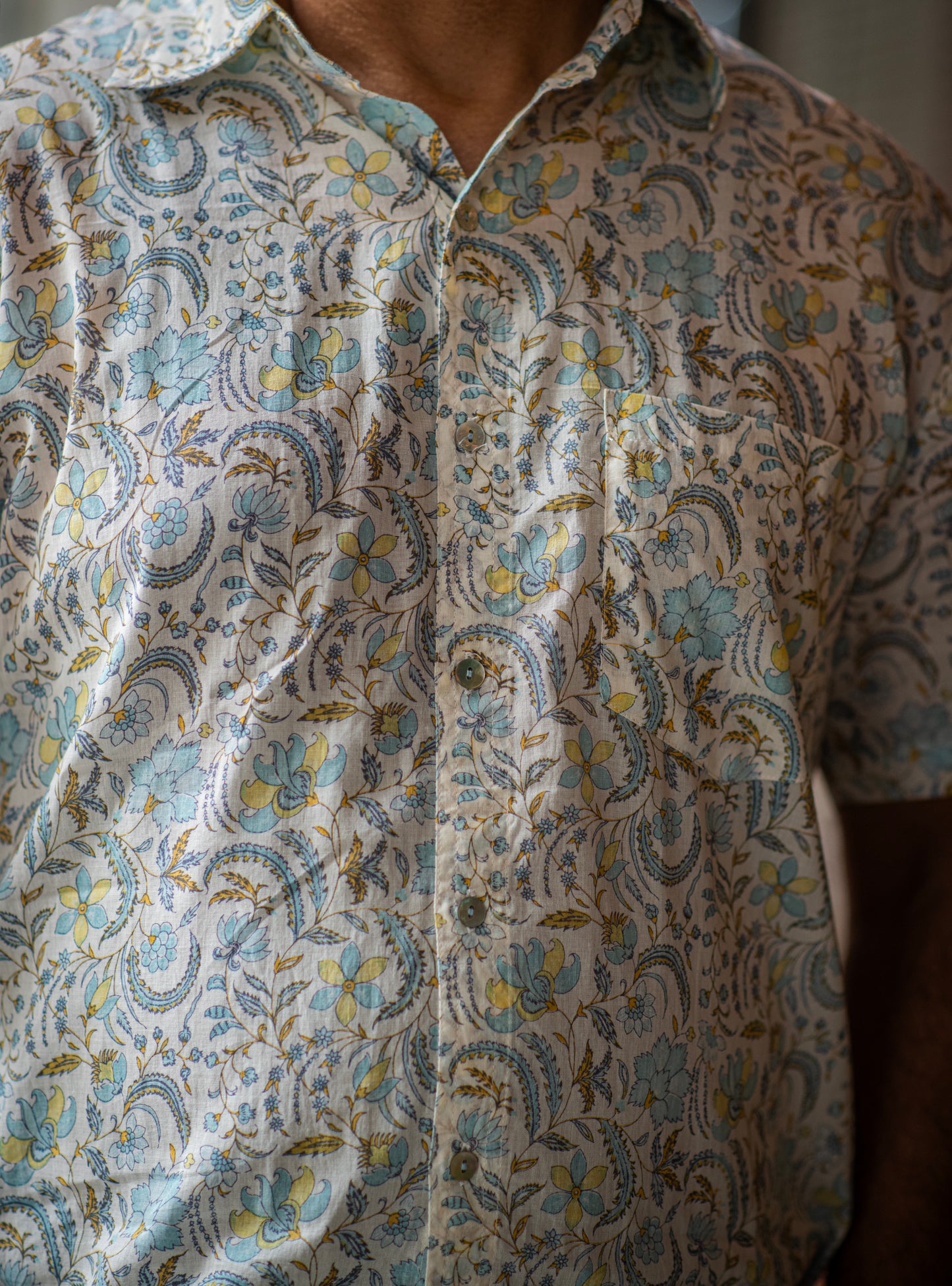 Xavier Shirt Half Sleeves : Pulicat Beach Voile