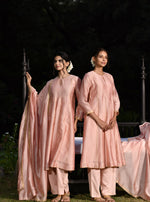 Devi Anarkali : Wrap Pink Chanderi