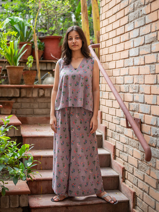 Flouncy Pant : Toile Quail