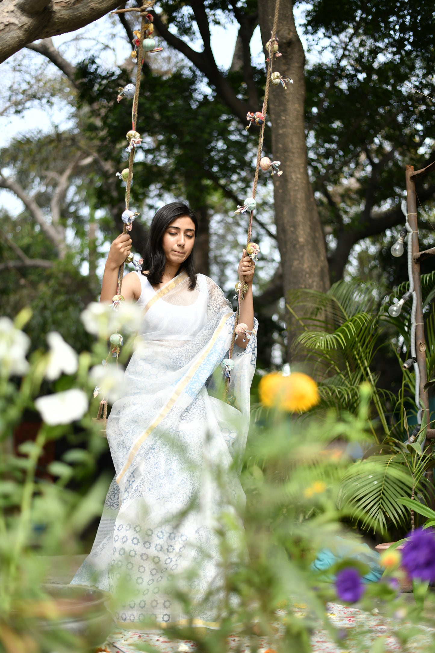 Kota Silk Saree : Noorjahan Blue