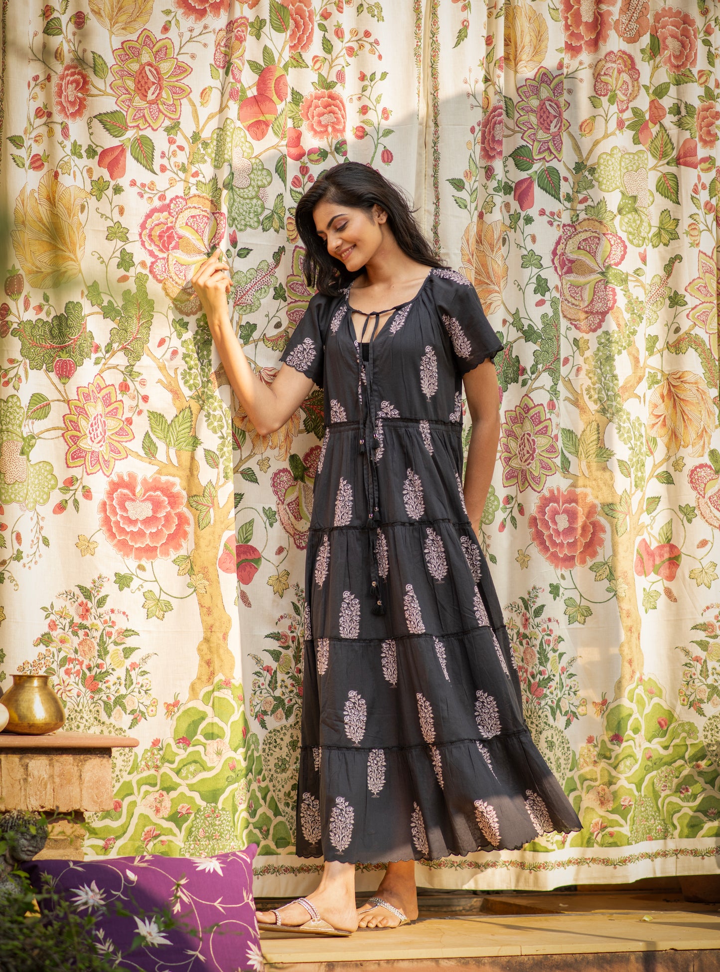 Dakota Dress : Rosa Buti Black Voile