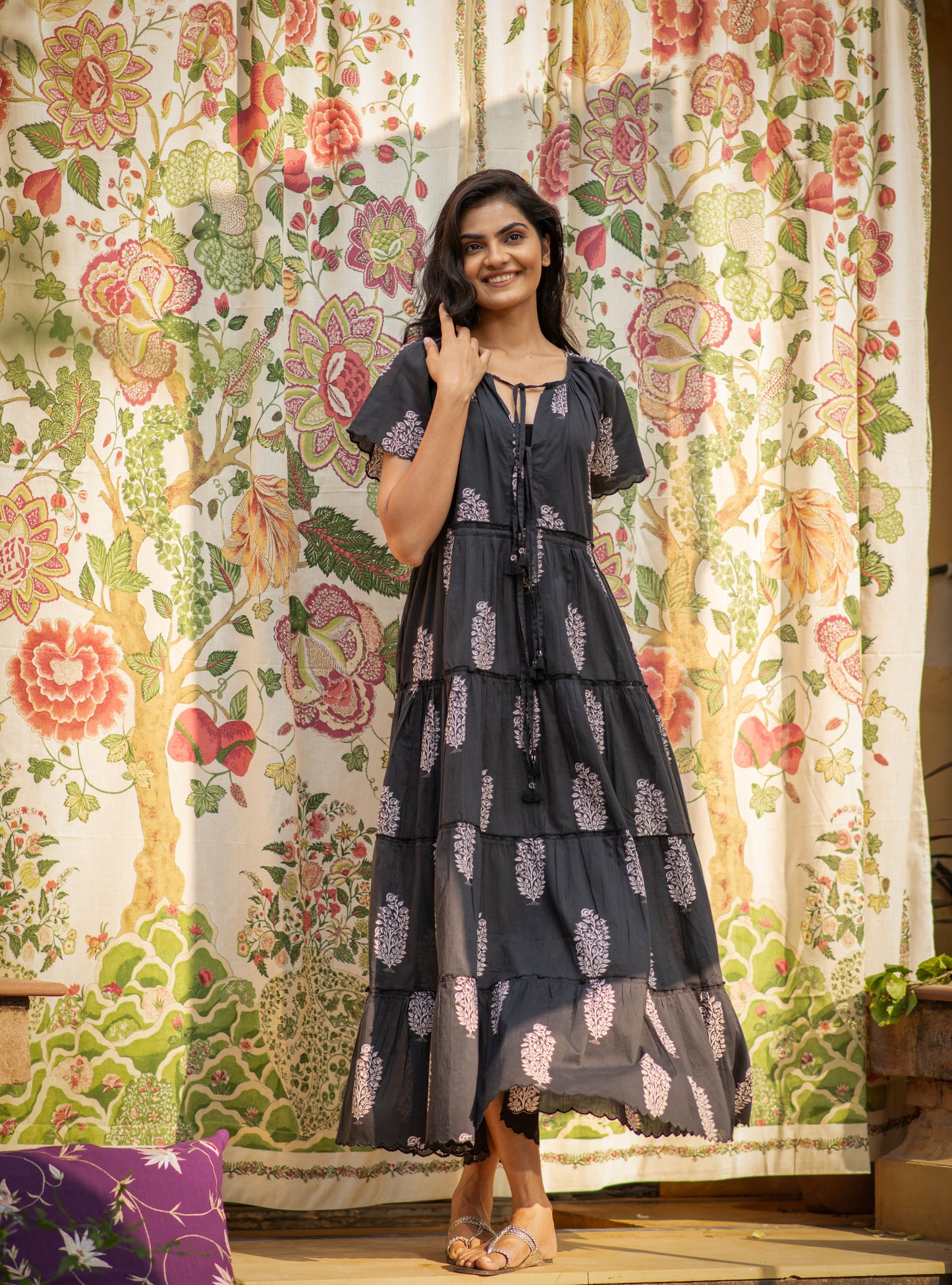 Dakota Dress : Rosa Buti Black Voile