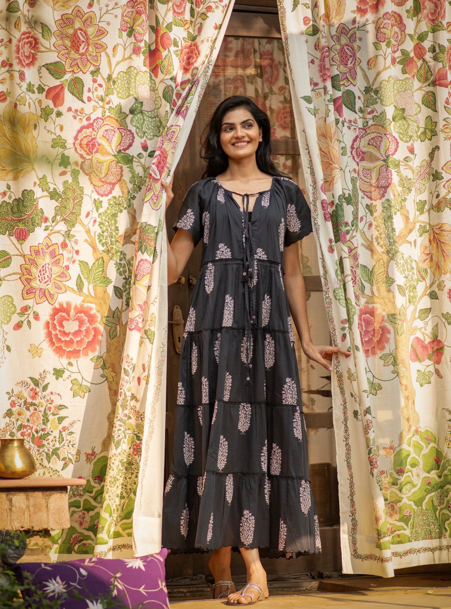 Dakota Dress : Rosa Buti Black Voile