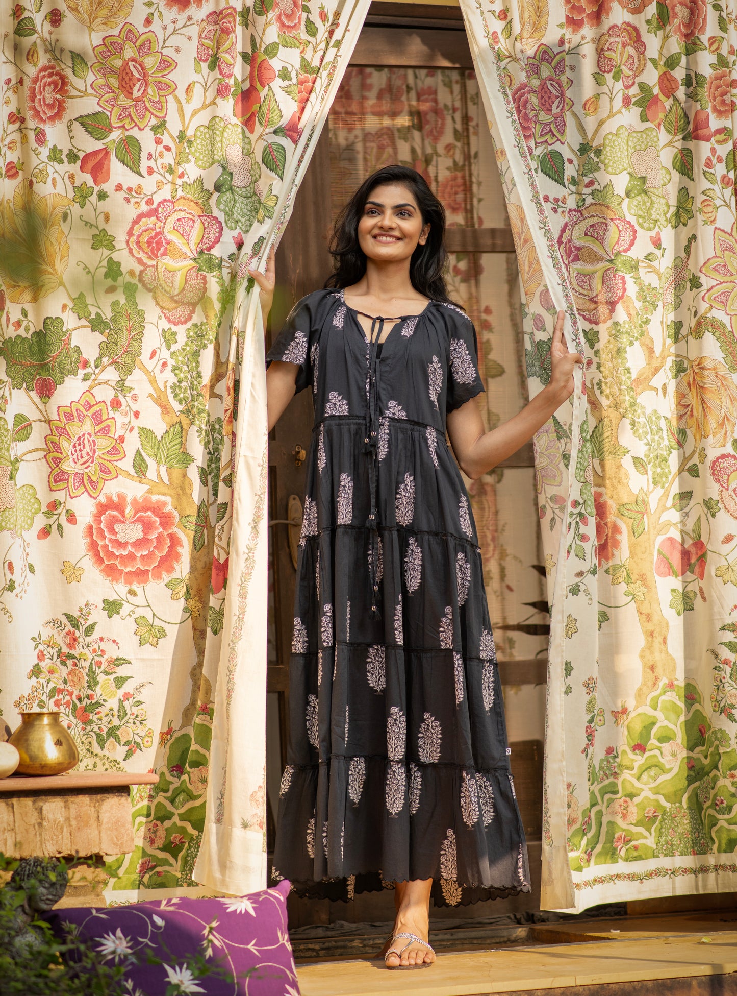 Dakota Dress : Rosa Buti Black Voile