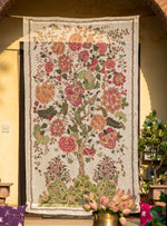 Voile Curtain : Tree of Life Cream