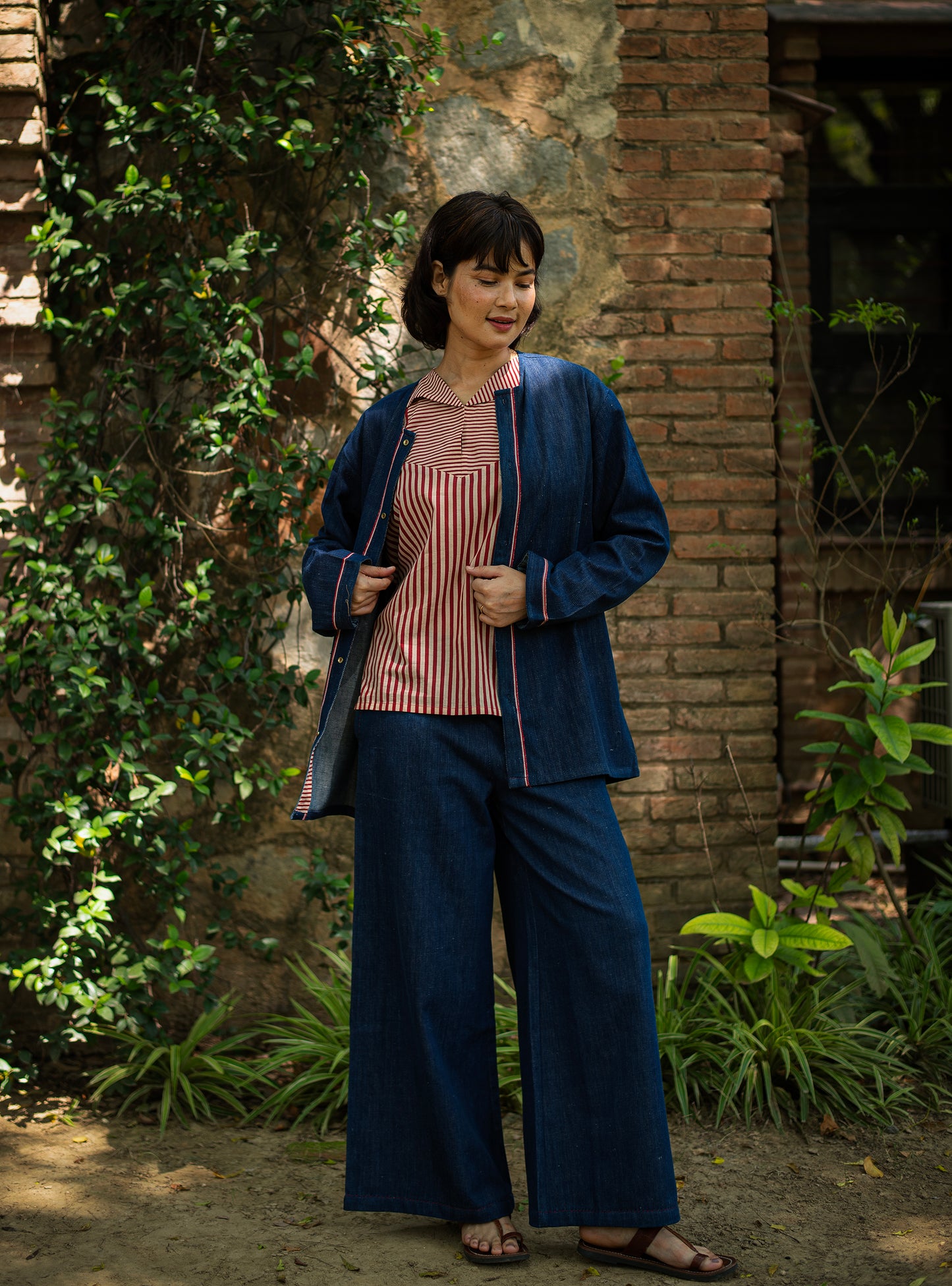 Ellie Pant : Solid Navy Denim