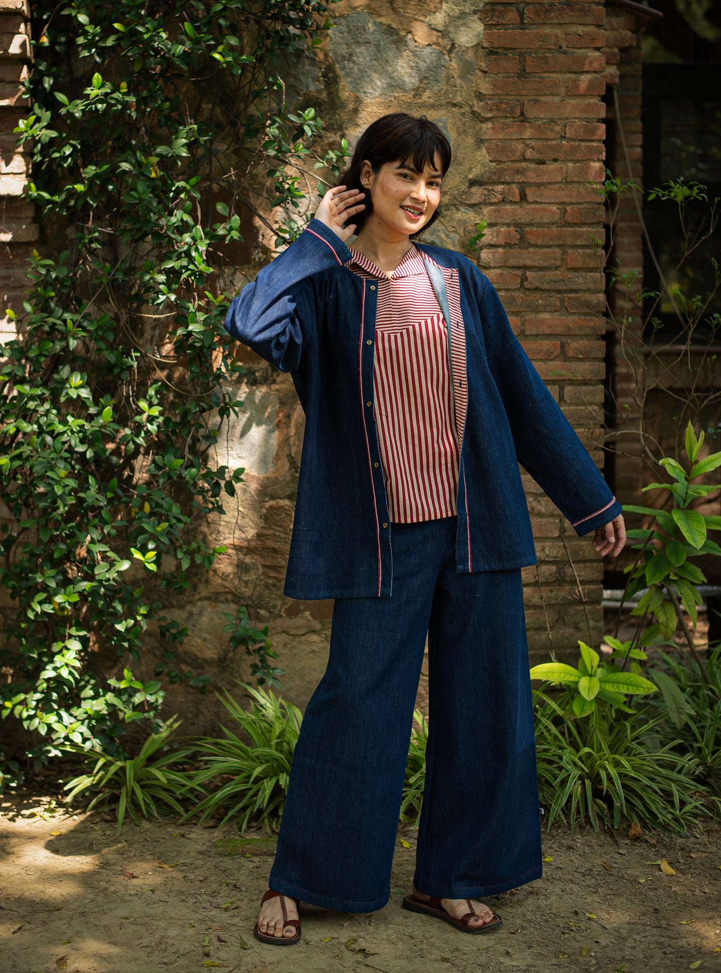 Ellie Pant : Solid Navy Denim