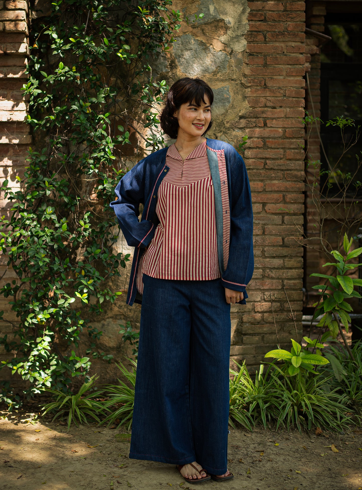 Ellie Pant : Solid Navy Denim