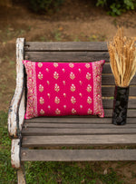 Embroidered Cushion Cover : Versailles Pink Textured